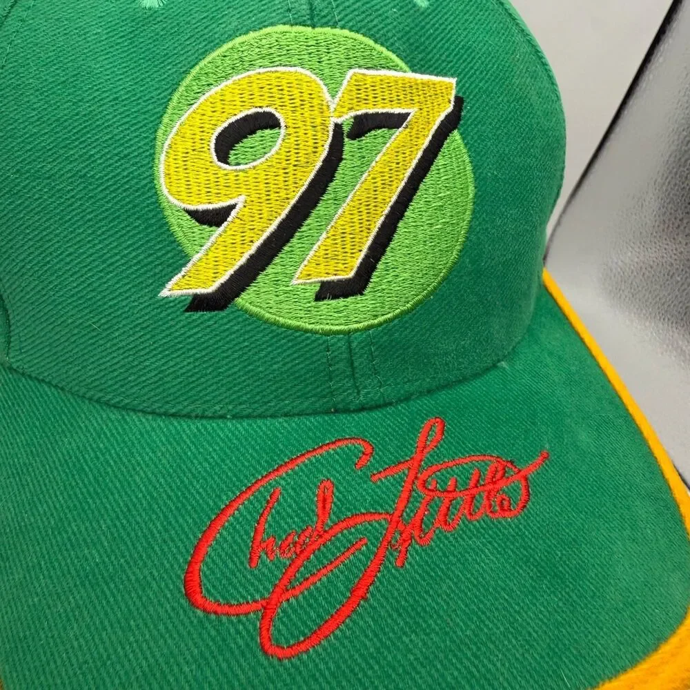 Vtg 1990s John Deere Motorsports Chad Little Hat NWOT NASCAR Tonkin Taiwan #97